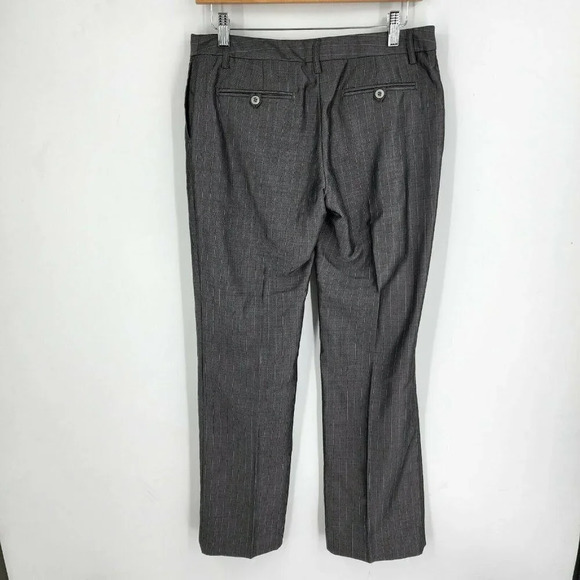 Paul & Joe Women's Wool Blend Striped Straight Leg Trouser Pants Gray Size 40 - Picture 2 of 11
